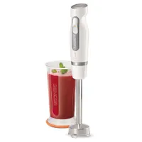 Sencor SHB4358WH-EUE3 Botmixer 800 W 2 sebesség 4 rozsdamentes acél kés titán bevonattal 700 ml keverőpohár