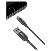 Yenkee YAC 4600 Hálózati töltő kábel 2,4A 12W kompakt fekete 1m fonott Lightning iPhone iPad #4