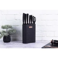 Berlinger Haus BH/2501N 7 részes késkészlet, rozsdamentes acél, tapadásmentes fekete bevonat, állvány, penge 20 cm, ergonomikus fogantyú #3