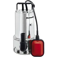 Einhell GC-DP 1020 N szennyvízszivattyú 1000 W 18000 l óránként 9 m 10 m tápkábel nemesacél ház úszókapcsoló állítható 19 25 32 38 mm