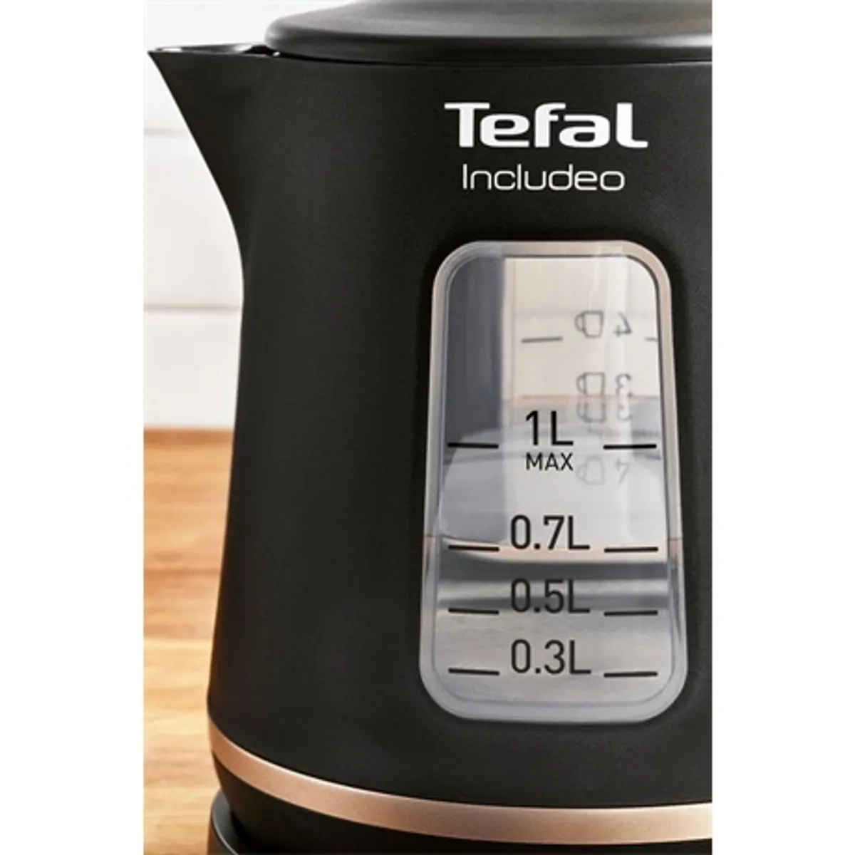 Tefal KI533811 Includeo vízforraló 1L fekete 360 fokos talp LED bekapcsoló #3