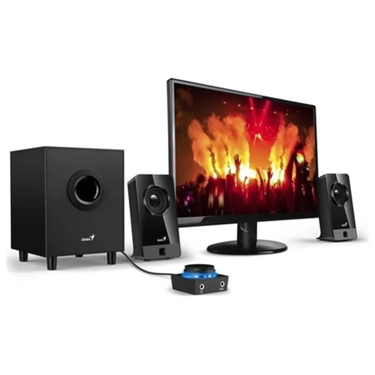 Genius SW-G2.1 300X 2.1 hangfal szett 4" sub 2x2.6" szatellit RMS 10W 25Hz-200kHz; 200Hz-18kHz bemenet 3.5mm #3