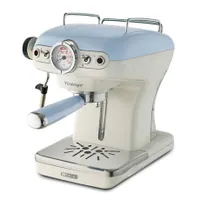 Ariete 1389.BL Vintage Espresso pasztell kivitel, króm díszítéssel 15 bar 900 W 0,9 l Őrölt kávé és kávépárna használható gőz funkcióval