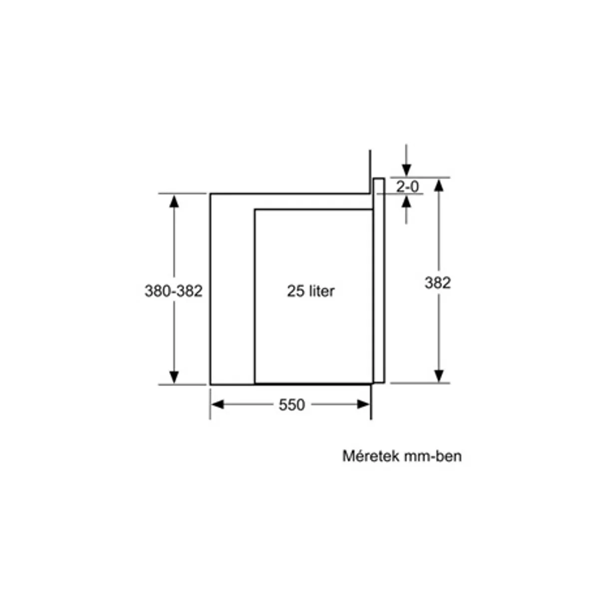 Bosch BFL554MS0 Serie 6 beépíthető mikrohullámú sütő 25 l 900 W 5 fokozat 7 automata program LED kijelző #7