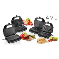 Eta 315190010 Sorento 4 az 1-ben szendvicssütő 4 csere lap tapadásmentes 900 W automatikus hőmérséklet szabályozás fényjelzők hőbiztosíték #3
