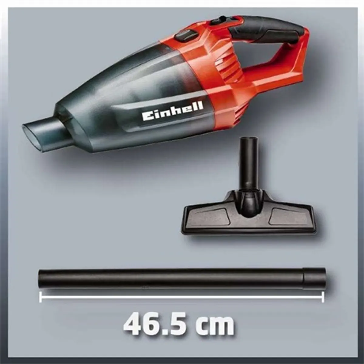 Einhell TE-VC 18 LI SOLO Power X-Change kézi akkumulátoros porszívó 0,54 L tartály 46,5 cm hosszabbító #3