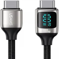 Usams SJ546USB01 Type-C to Type-C PD 100W kábel 1,2 m LCD kijelzővel #1