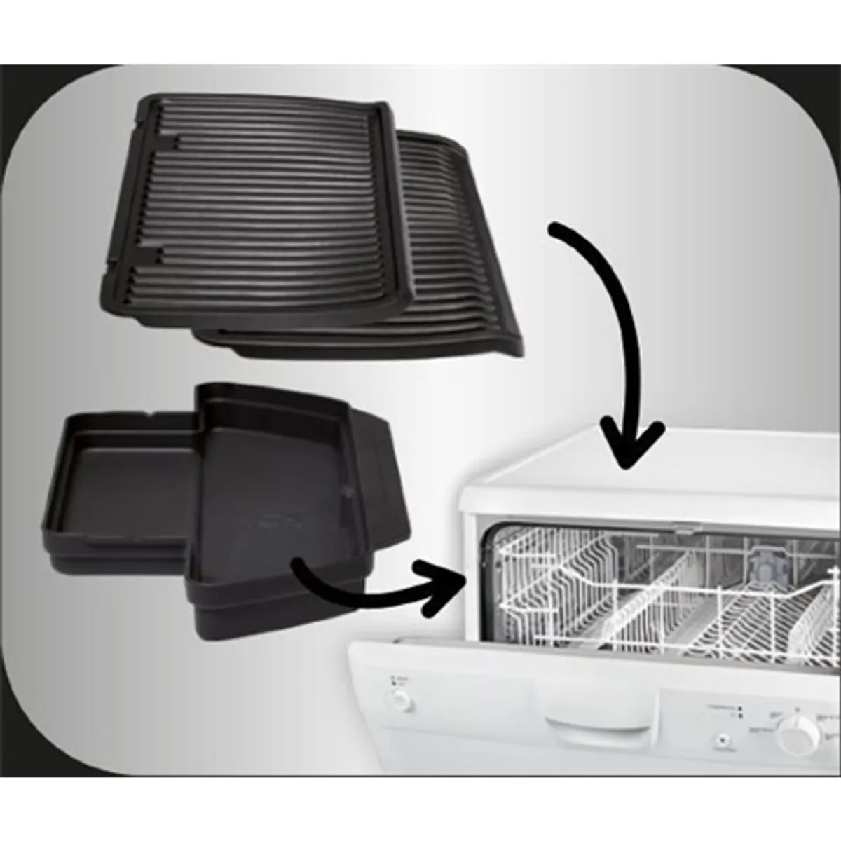 Tefal GC722D34 Optigrill XL grillsütő 9 program intelligens kijelző felolvasztásra is alkalmas színes hőindikátor #4