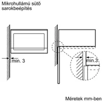 Bosch BEL554MS0 beépíthető mikrohullámú sütő 25 l 900 W grill 1,2 kW LED kijelző AutoPilot 8 #7