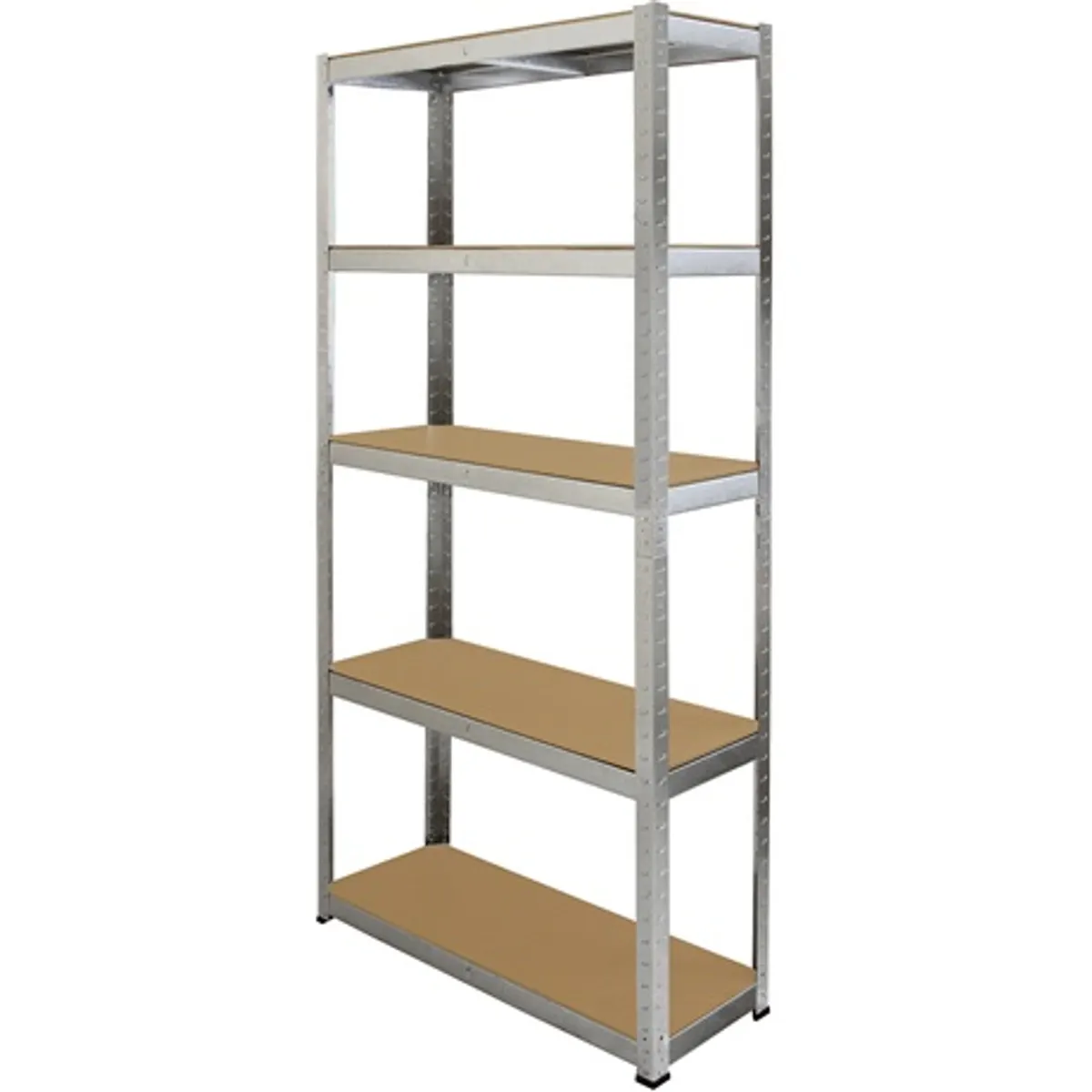 FIELDMANN FDR 1800 álló polc 90 x 40 x 180 cm 5 polcszint 0,7 mm galvanizált acél váz MDF 5 mm max terhelés 175 kg polcon #3