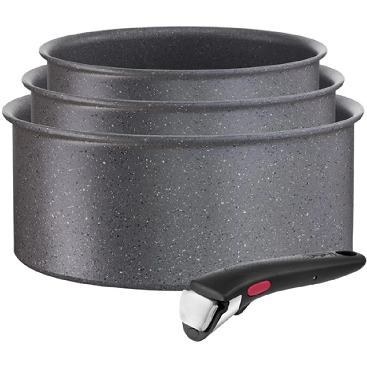 Tefal L3969002 Ingenio Natural Force lábaskészlet 16, 18, 20 cm, levehető fogantyú #1