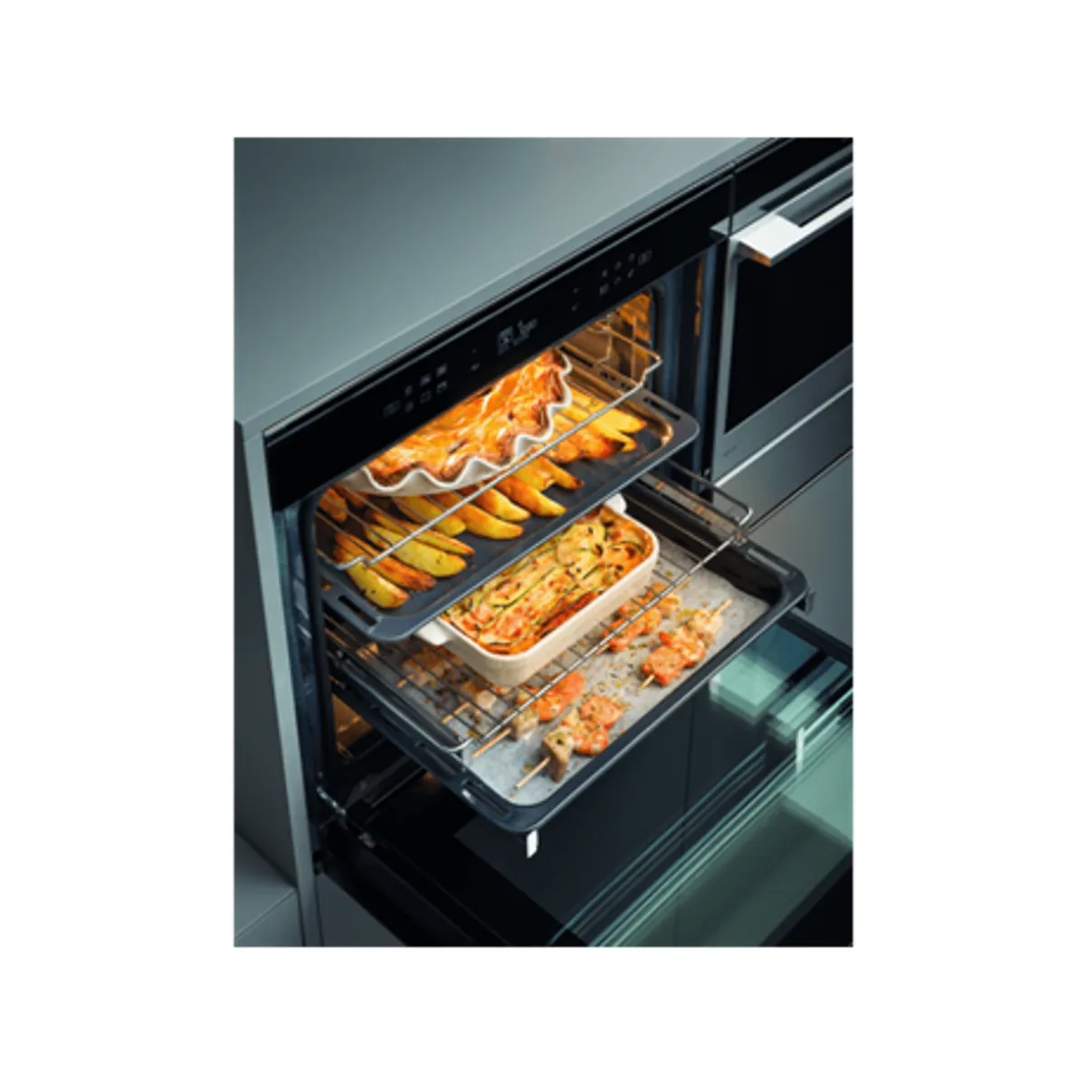 Whirlpool W7 OS4 4S1 H Beépíthető elektromos sütő 73 l Steam Sense Cook4 6. érzék #2