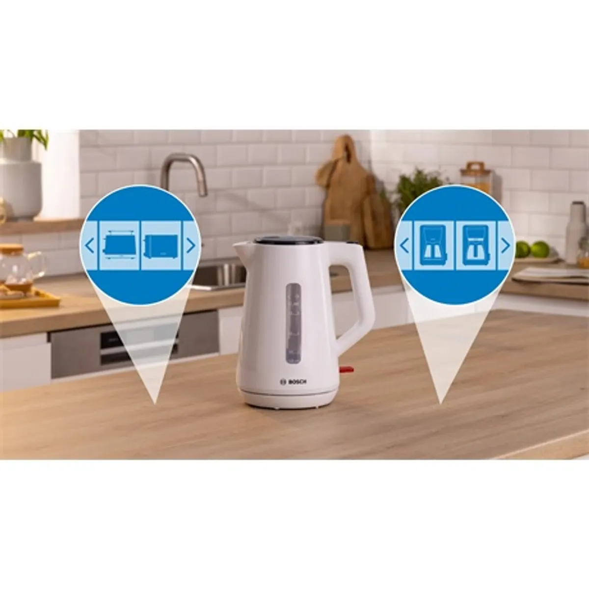 Bosch TWK1M121 vízforraló 1,7 L 2400 W fehér #5