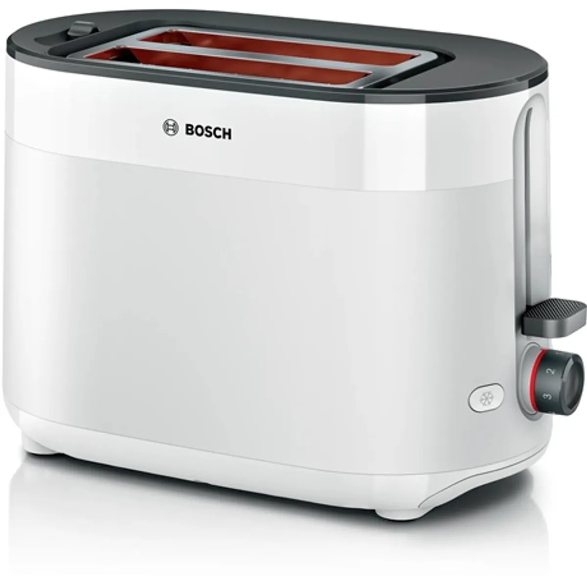 Bosch TAT2M121 kenyérpirító 2 szeletes olvasztás és újramelegítés középre helyező automatikus kikapcsolás #1