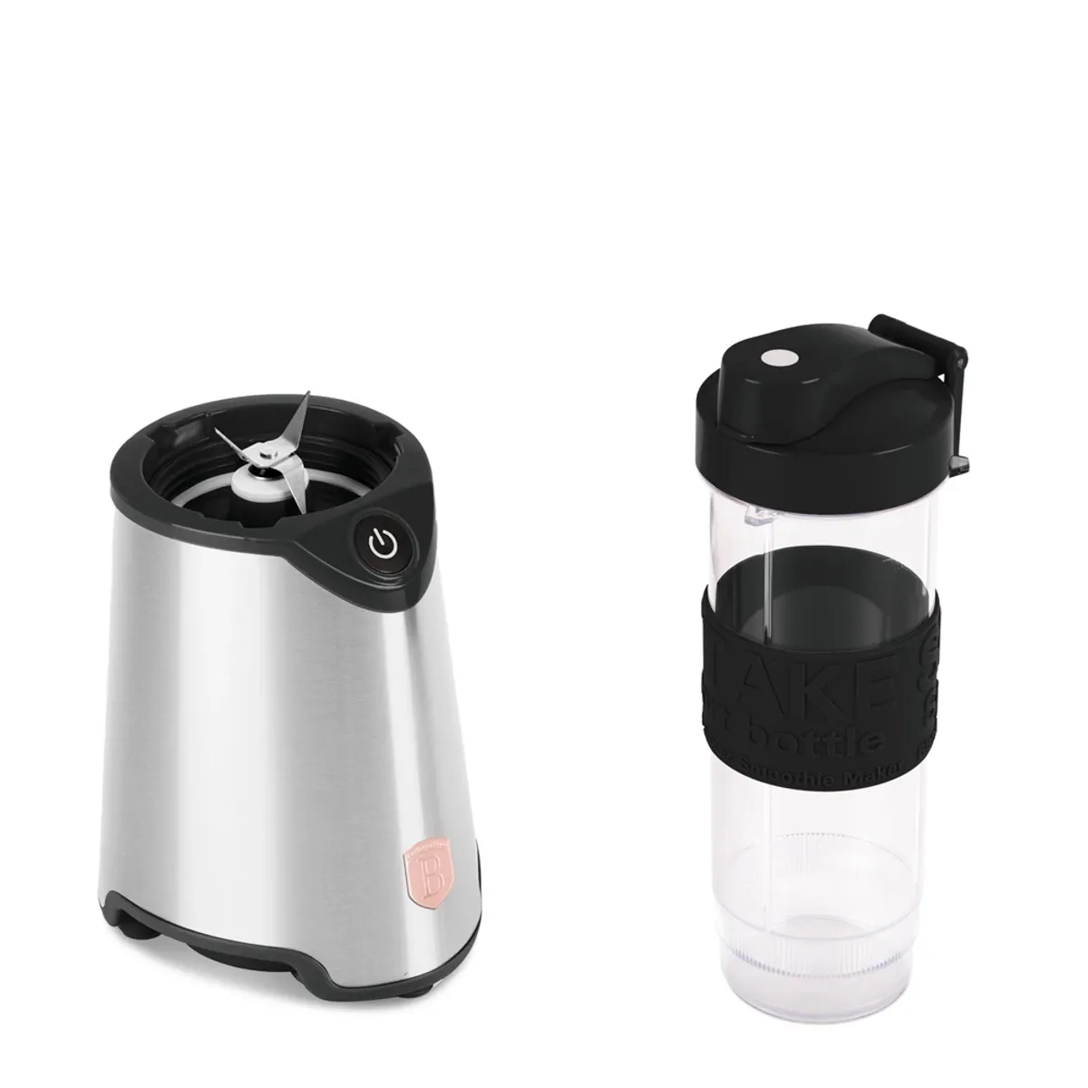 Berlinger Haus BH-9601 smoothie készítő rozsdamentes acél test 18/10 pengék jégtörő funkció 400W 2 db 500 ml pohár #2