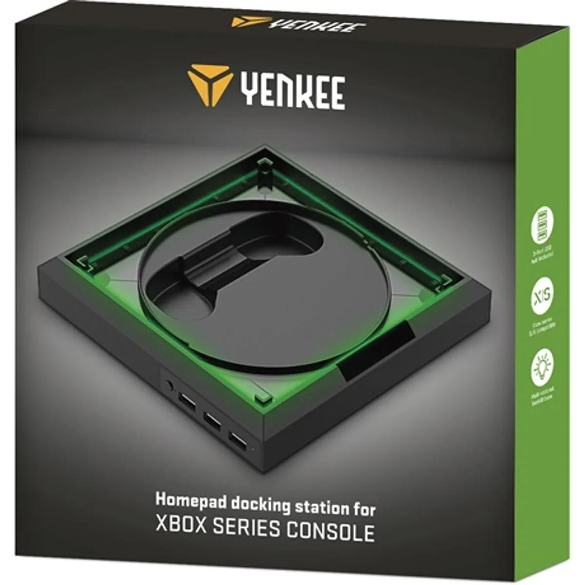 Yenkee YCP 1012 HOMEPAD XBOX dokkolóállomás 3 portos USB hub 5V 1A #4
