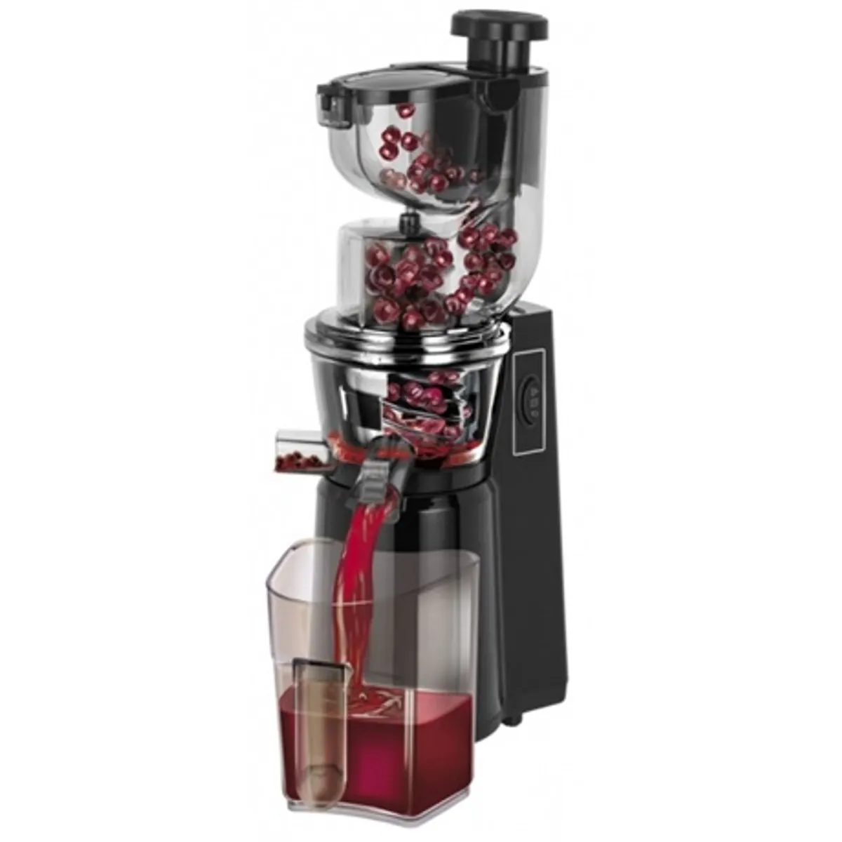 MPM MSO-16 lassú gyümölcsprés 60 rpm rozsdamentes test 1000 ml gyümölcslé gyűjtő 800 ml hulladék 2x rozsdamentes szűrő tisztító kefe #2