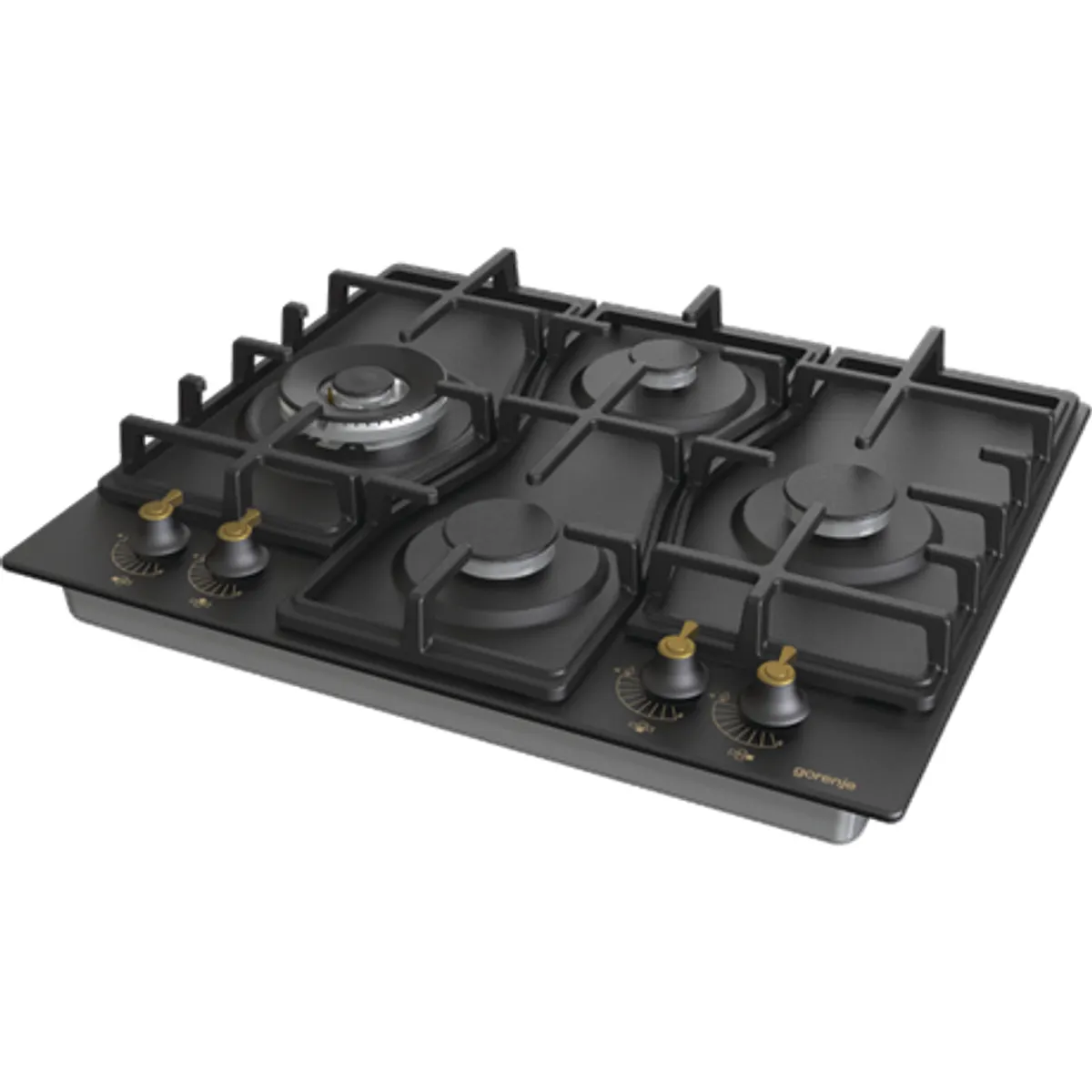 Gorenje GW6D42CLB Classico fekete szikragyújtás wok égő öntöttvas rács 600 mm szélesség #4