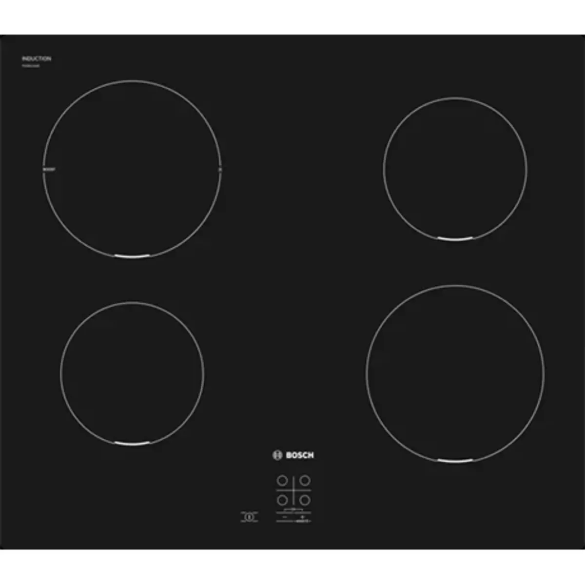 Bosch PUG611AA5E beépíthető indukciós főzőlap 60 cm 4 zóna PowerBoost QuickStart keret nélküli #1