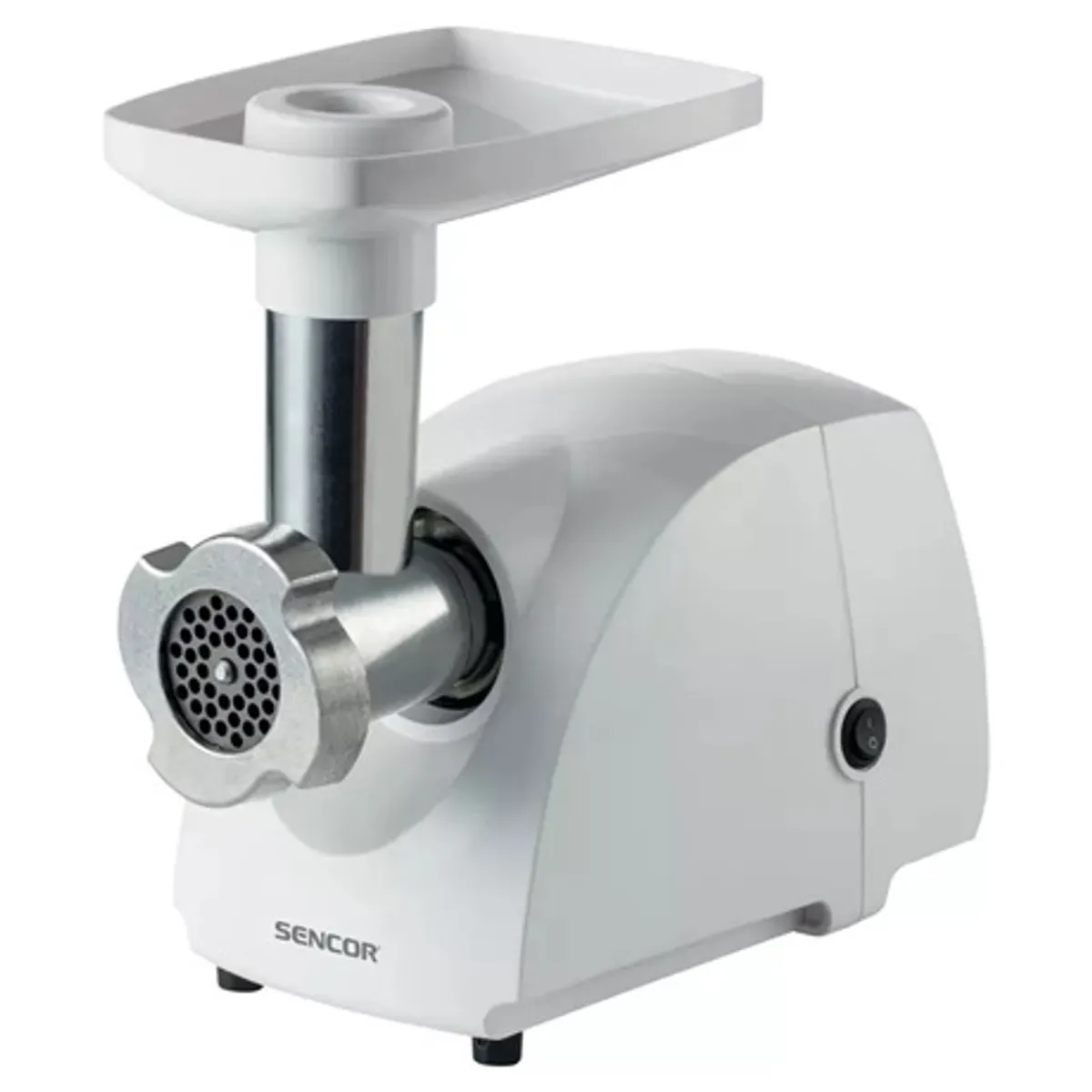 Sencor SMG 4200WH húsdaráló 500 W visszafelé működő motor csúszásmentes talpak acélból készült vágókés és tárcsák gyümölcslé, dzsem készíthető #1