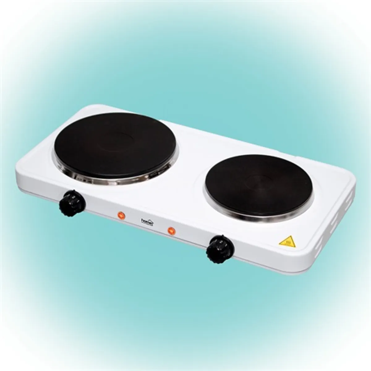 Home by Somogyi HG R 02WH 2 zónás elektromos főzőlap, 2500 W, 15 cm és 18 cm főzőfelület, 5 fokozat, zománc készülékház, 230 V 50 Hz #1