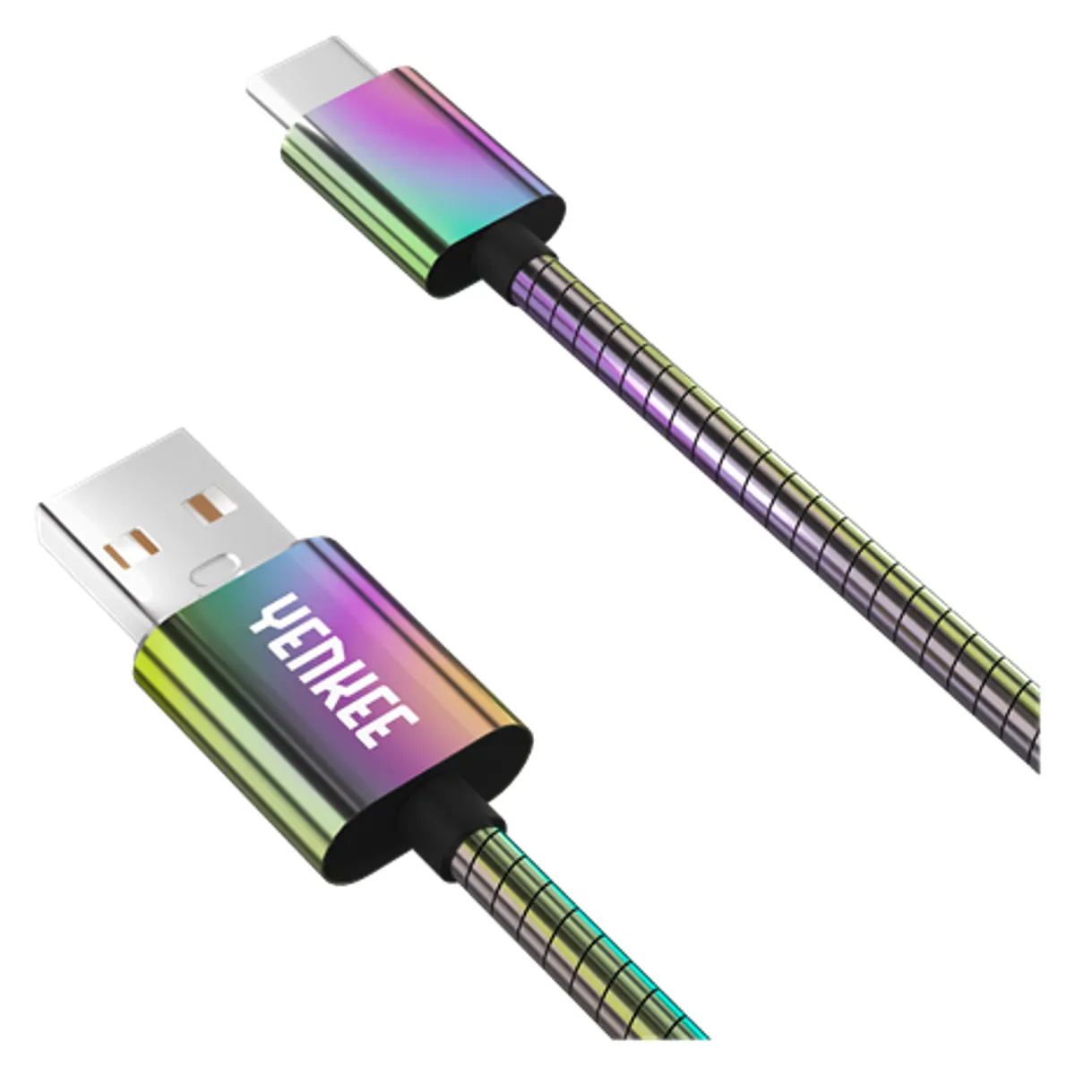 Yenkee YCU 351 töltő- és adatkábel USB 2.0 USB-C acél fonat 1 m 3 A 480 Mbps #1
