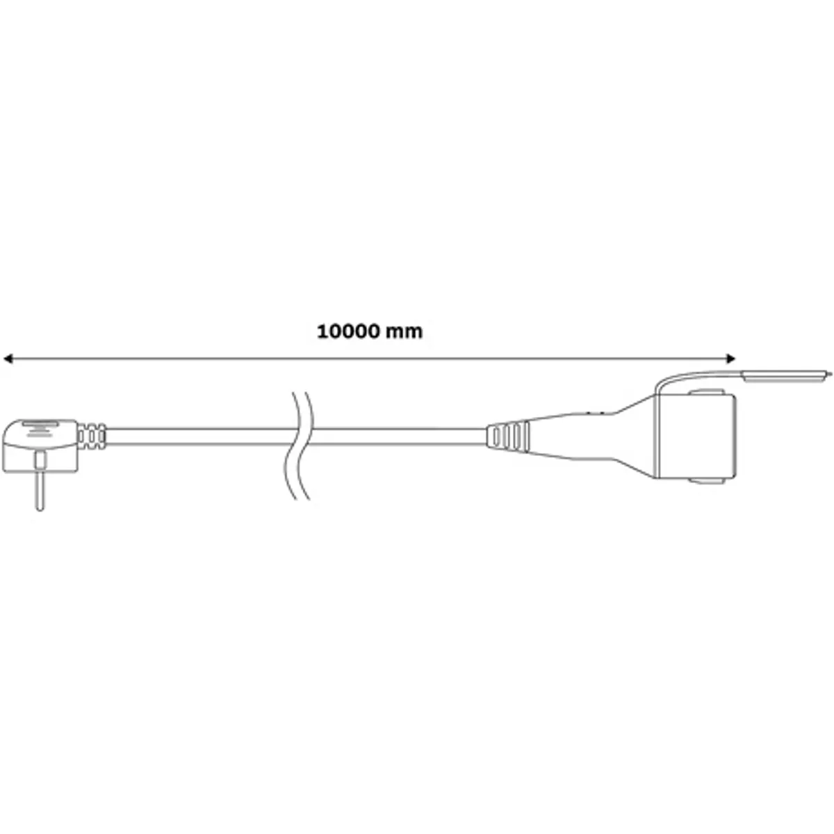 Entac ESEC44G-10 lengő IP44 hosszabbító 10 m Type F Schuko 1 db fekete #2