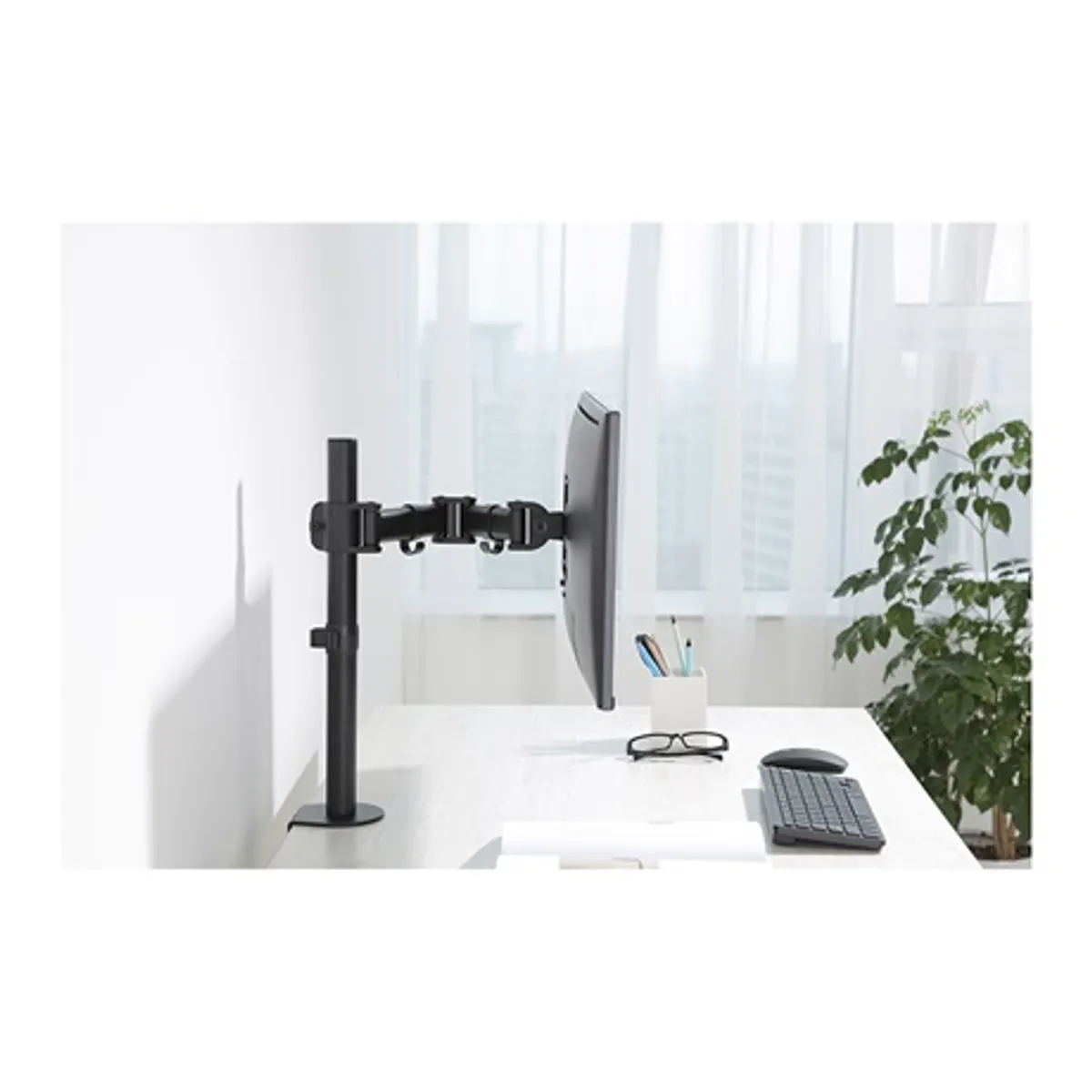 Stell SOS 1010 monitortartó 8 kg 13-27" VESA 75x75 100x100 -45° ±90° fekete #1