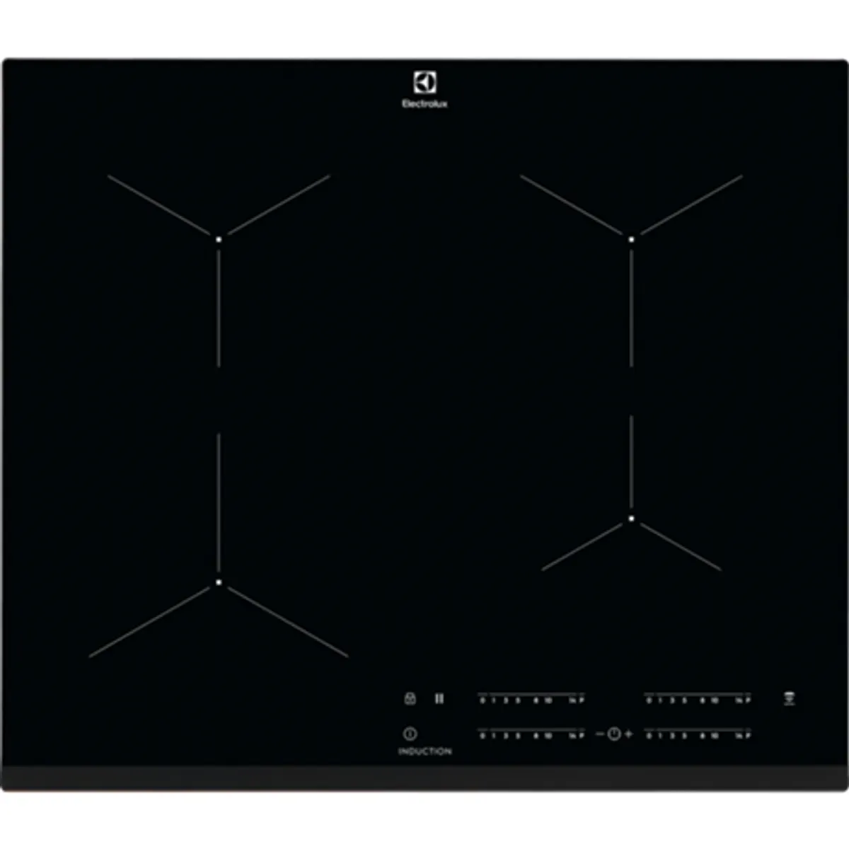 Electrolux EIT61443B indukciós beépíthető főzőlap kerámia felület, fekete, 4 zóna, Hob2Hood, PowerBoost, érintőgombos #1