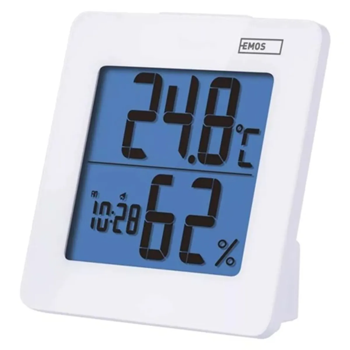 Emos E0114 Hőmérő és nedvességmérő 0-50 °C, 0,1 °C; 20-90 RH, 1 százalék; AA elem, nem tartozék; LED háttérvilágítás; °C vagy °F; szundi #2