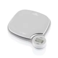 Eta 477090000 mérleg dinamó rozsdamentes felület 5 kg 1 g tara g oz ml víz tej #1
