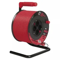 Emos P092501 kábeldob 50 m 4 aljzat 1,5 mm2 PVC piros Schuko IP20 230 V 16 A #1