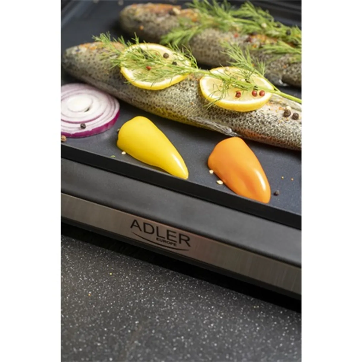Adler AD6613 asztali grillsütő 36,5x24 cm 876 cm2 3000W 240C progresszív hőmérséklet szabályozás levehető olajgyűjtő spatula a csomagban 110 cm #3