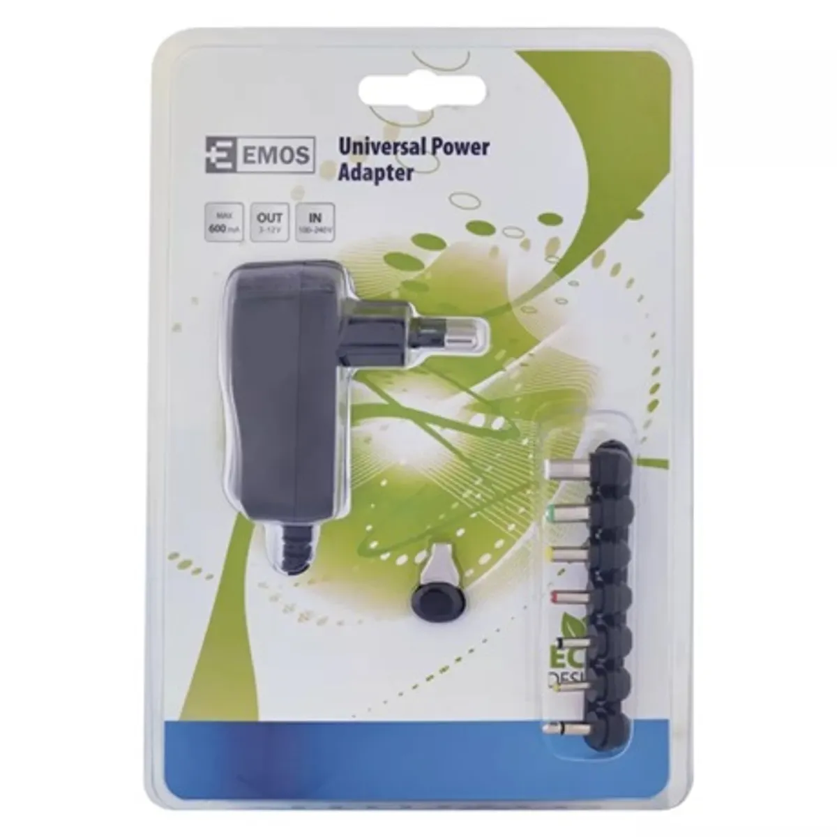 Emos N3110 univerzális hálózati adapter 600 mA 3-12 V bemenet 100-240 V 1,5 m kábel #2