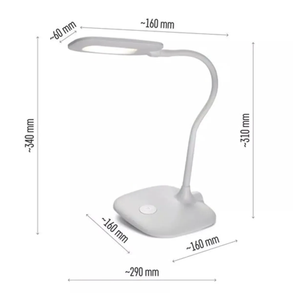 Emos Z7602W Stella led asztali lámpa dimmelhető 400 lm 4000 K 12 V 400 mA 30 000 óra #8