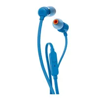 Jbl T110BLU Tune 110 fülhallgató 9 mm hangszóró impedancia 16 ohm 110 cm kék beépített mikrofon 1 gombos vezérlés