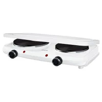 Sencor SCP 2271WH-EUE4 dupla elektromos főzőlap 2 főzőzónás 18 cm és 15 cm 2500 W LED jelzőfény fedél