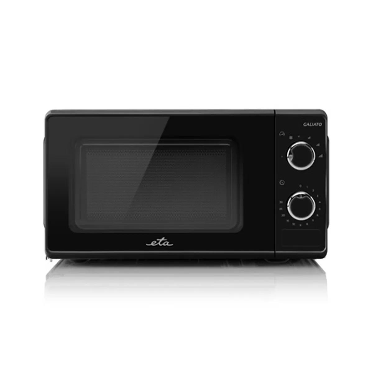 Eta 221090010 Mikrohullámú sütő mechanikus vezérlés 17 l 700 W leolvasztás 6 fokozat 30 perc időzítő ajtónyitásra automatikus leállás belső világítás fekete #2