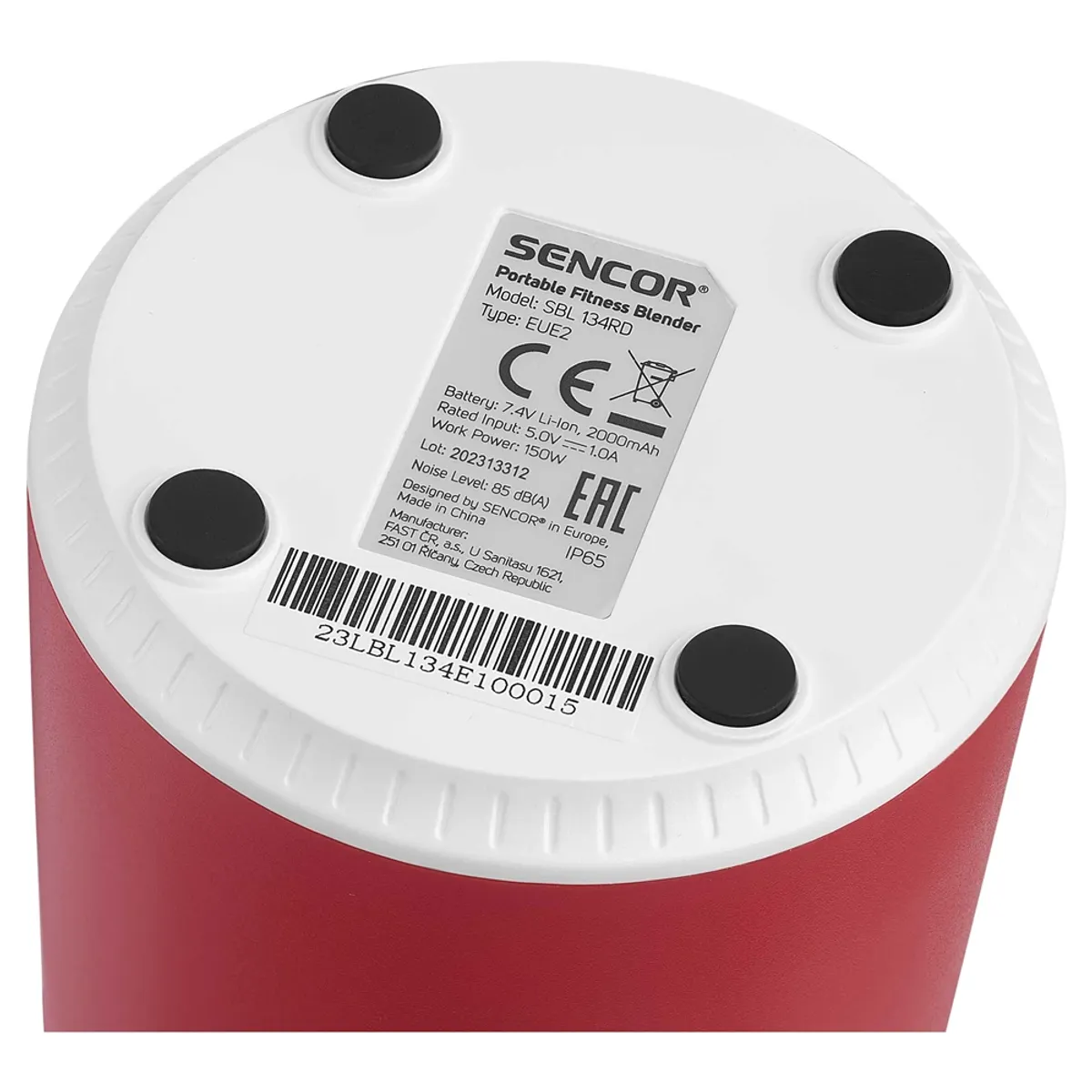 Sencor SBL 134RD smoothie készítő akkumulátoros 150 W 500 ml USB-C töltés IPX65 piros #6