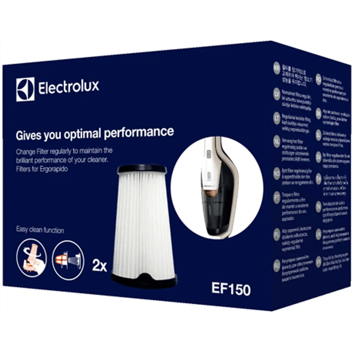Electrolux EF150 szűrőszett Ergorapido álló porszívókhoz #1