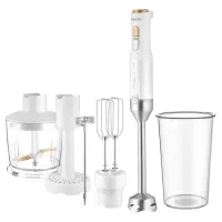 Sencor SHB 6441WH BOTMIXER 6 IN 1 1200 W 20 fokozat rozsdamentes acél pengék 800 ml keverőedény 500 ml aprítóedény tejhabosító fej krumplitörő
