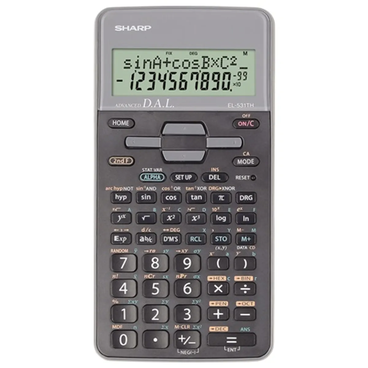 Sharp EL531THBGY Tudományos számológép 2 soros kijelző 1xAAA elem 273 beépített funkció #1