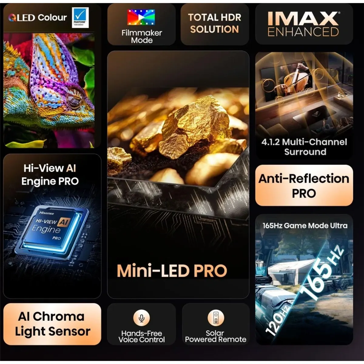Hisense 75U8Q U8Q Mini-LED Pro 165 Hz 4K VIDAA Smart OS Dolby Vision Atmos IMAX Enhanced #4