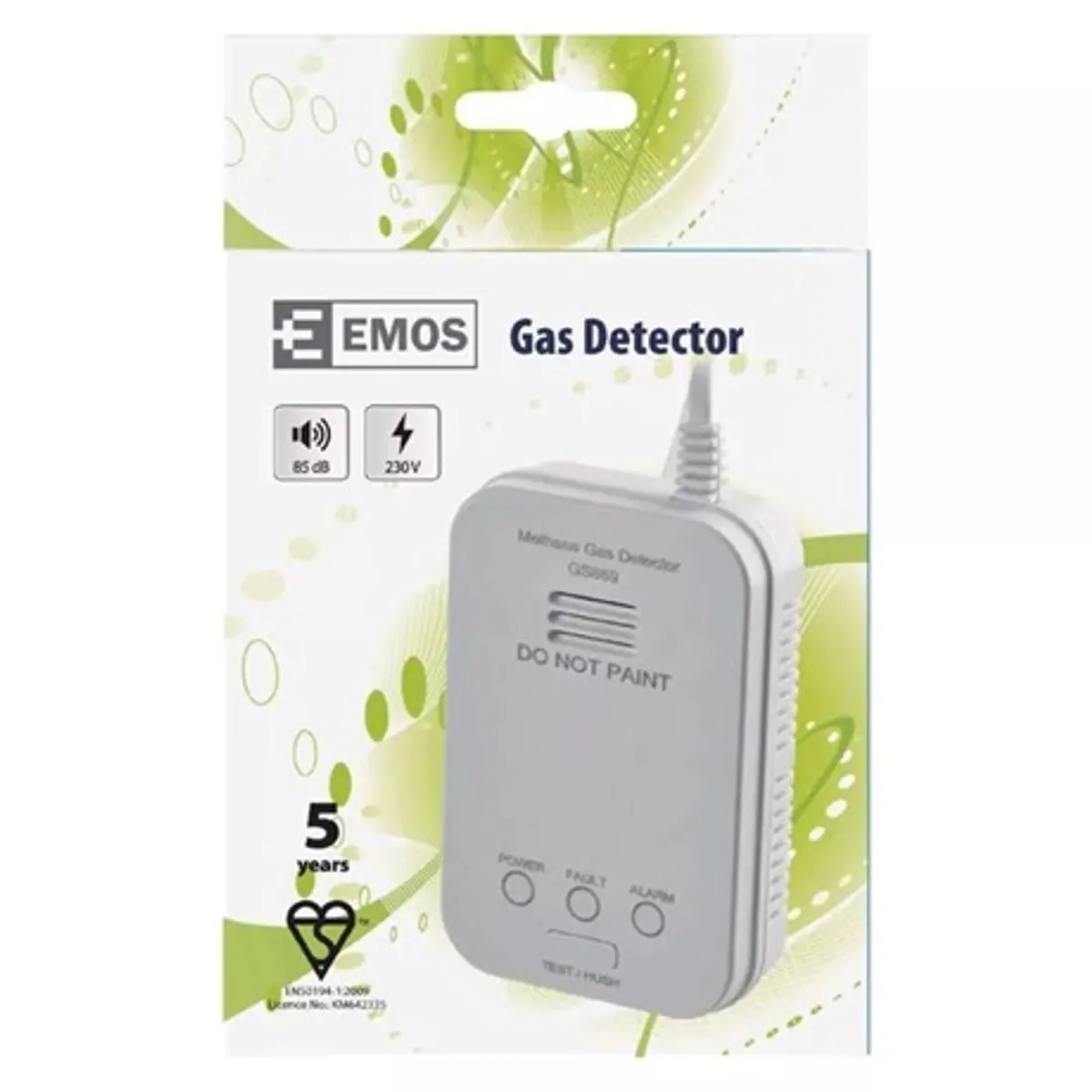 Emos P56450 GS869 gázérzékelő optikai és hangriasztás, IPX2D, 230 V AC, -10 °C és 40 °C, 0-95 RH, 5 év #5