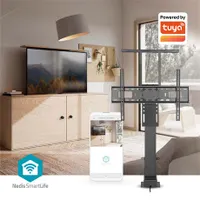 Nedis TVSM5840BK Fali konzol 37-80" motoros emelő 60 kg Wi-Fi VESA 200x200-600x400 #3