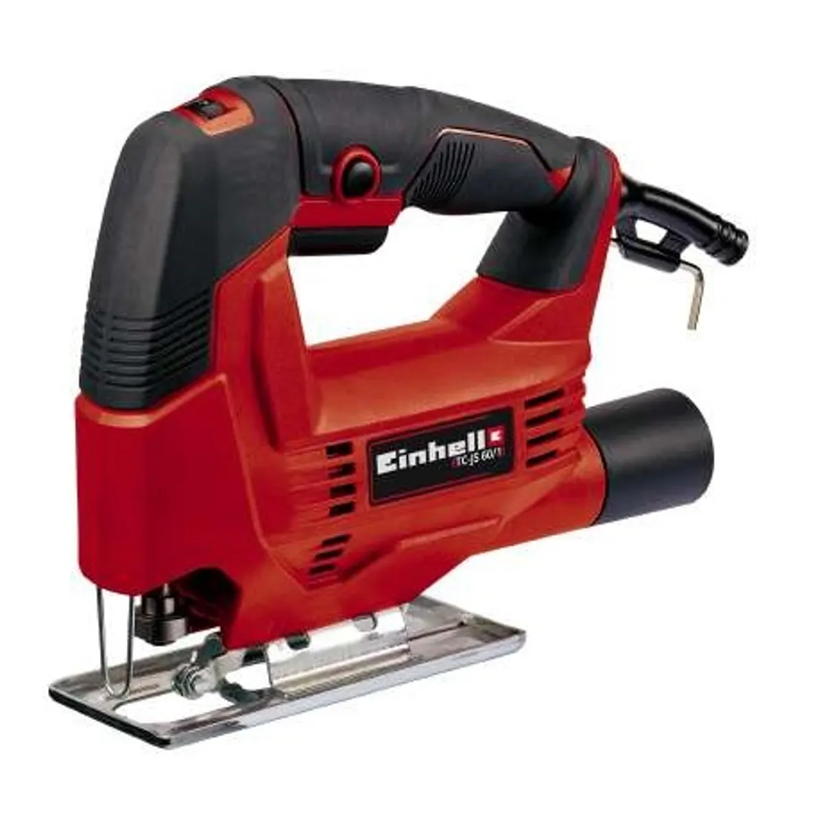 Einhell TC-JS 60/1 dekopírfűrész softgrip 400 W, 60 mm fa vágás, 45 fokos ferde vágás, fordulatszám-szabályozás, porelszívó adapter #1