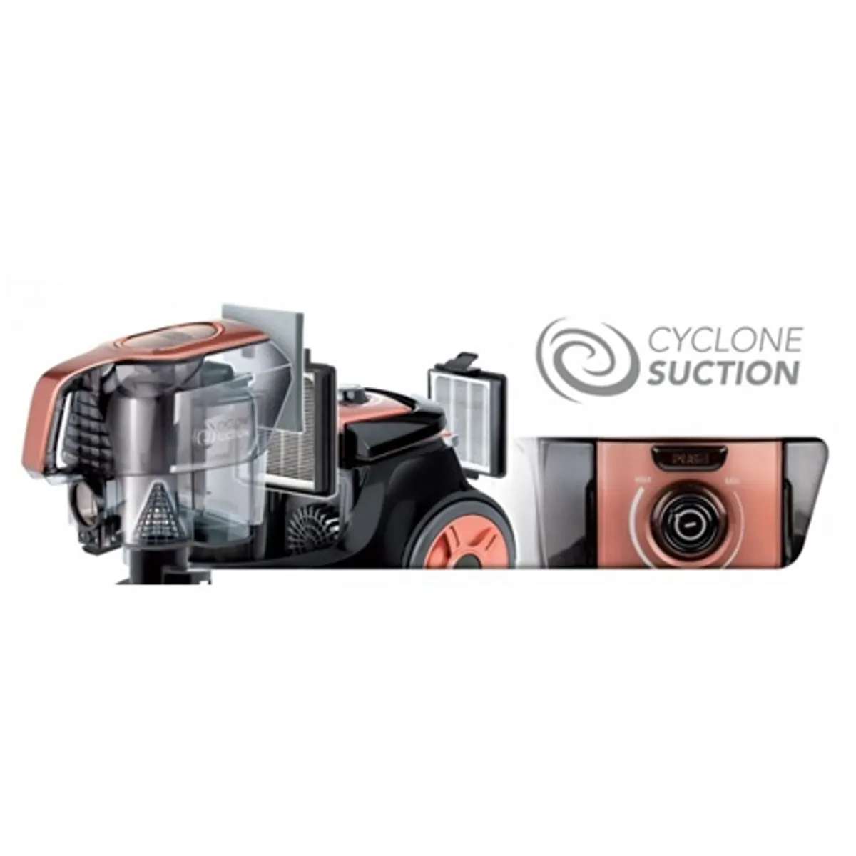 MPM MOD-25 porzsák nélküli porszívó 750W ECO motor dupla HEPA 13 szűrő 2,5 l portartály automatikus kábelfeltekerés 5 m kábel #2