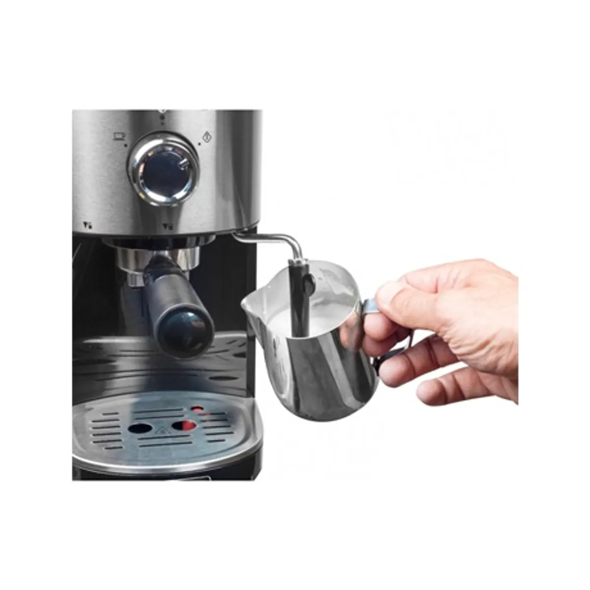 Bestron AES800STE espresso kávéfőző 15 bar Ulka termoblokk gőzfúvóka tejhabosításhoz csészemelegítő 1,25 literes automatikus kikapcsolás 25 perc #3