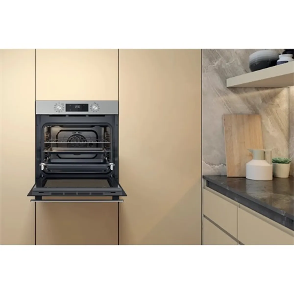 Whirlpool OMR58CU1SX beépíthető sütő A energiaosztály inox katalitikus panel teleszkópos sütősín 71 l 59,5x59,5x55,1 cm #6