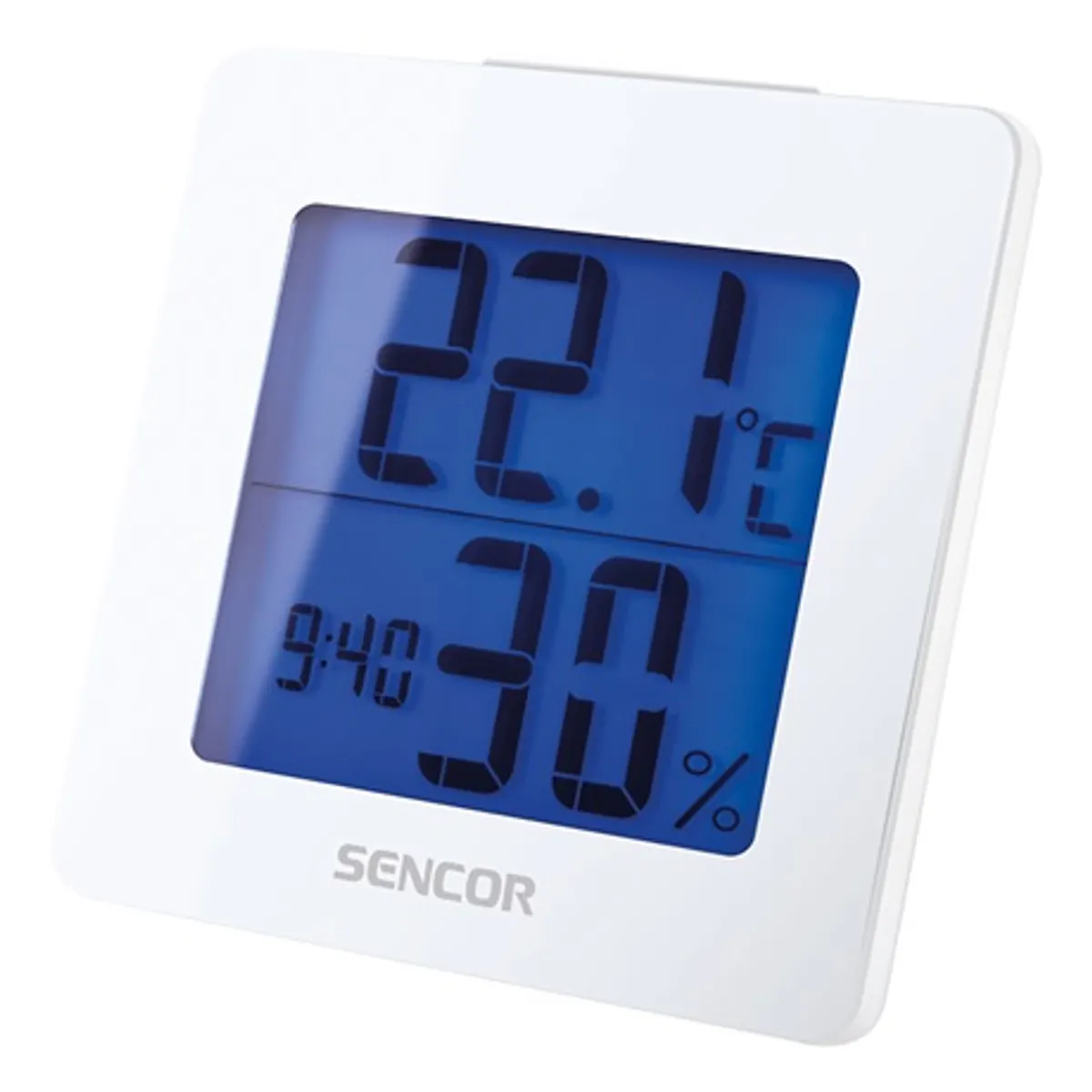 Sencor SWS1500W digitális óra és hőmérő 12-24 órás formátum beltéri hőmérséklet 0-50°C páratartalom 20-90 százalék ébresztő szundi naptár #2